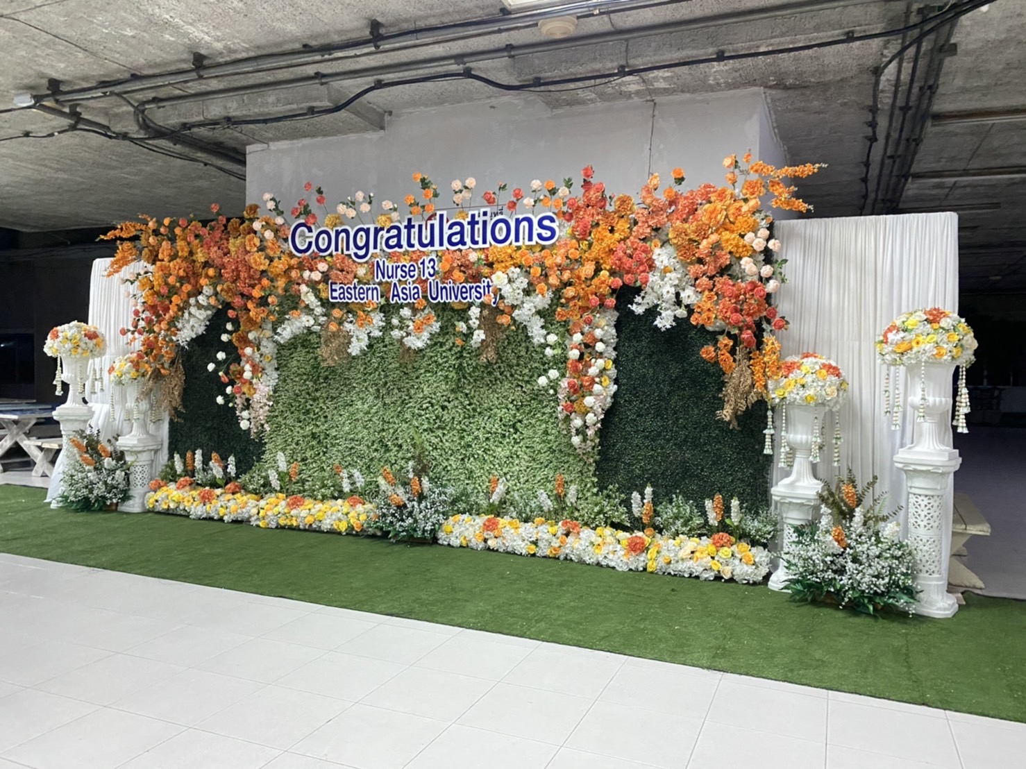 ซุ้มถ่ายภาพงานรับหมวกพยาบาล 3 m x 2.2 m