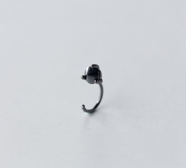 ต่างหูสำหรับผิวแพ้ง่าย เงินแท้ 92.5% U mini Clip