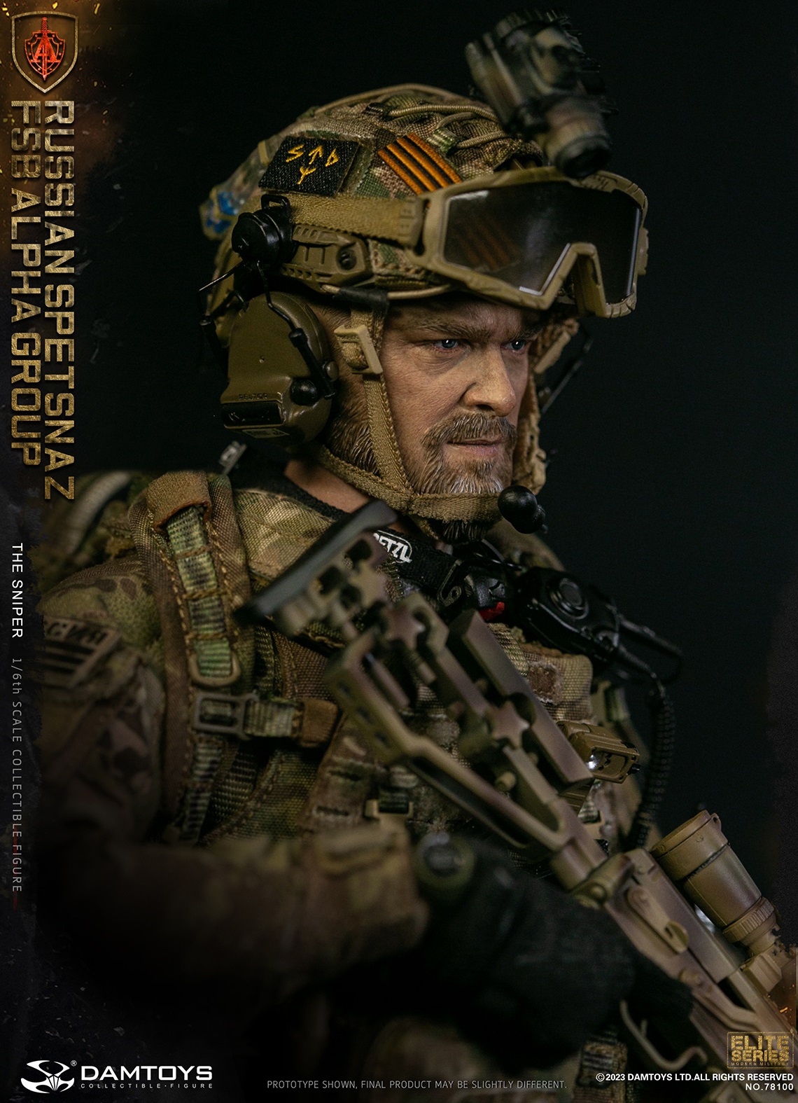 DAMTOYS 78100 1/6 RUSSIAN SPETSNAZ FSB ALPHA GROUP - THE SNIPER