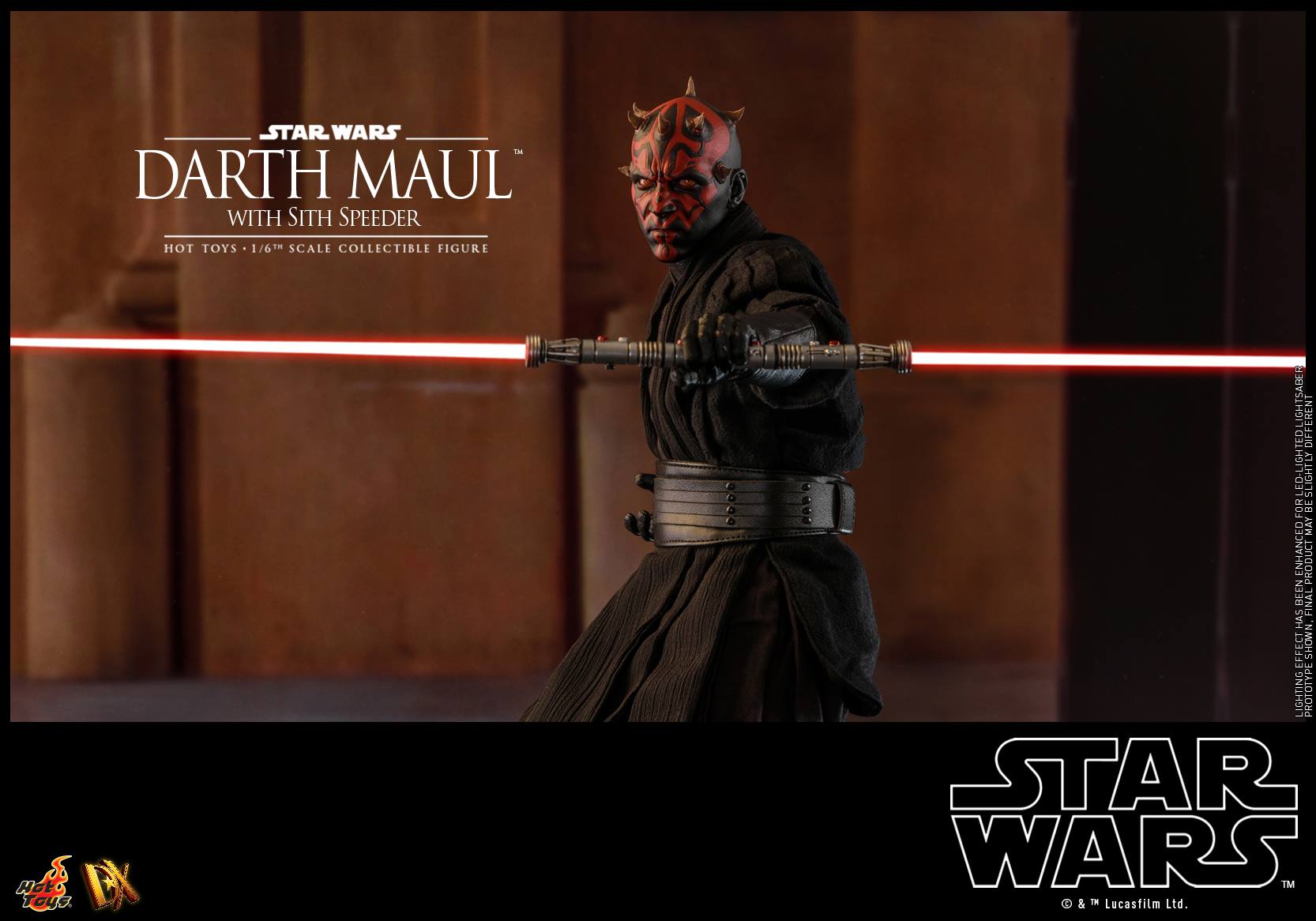 Hot Toys DX17 STAR WARS EPISODE I: THE PHANTOM MENACE - DARTH MAUL WITH SITH SPEEDER