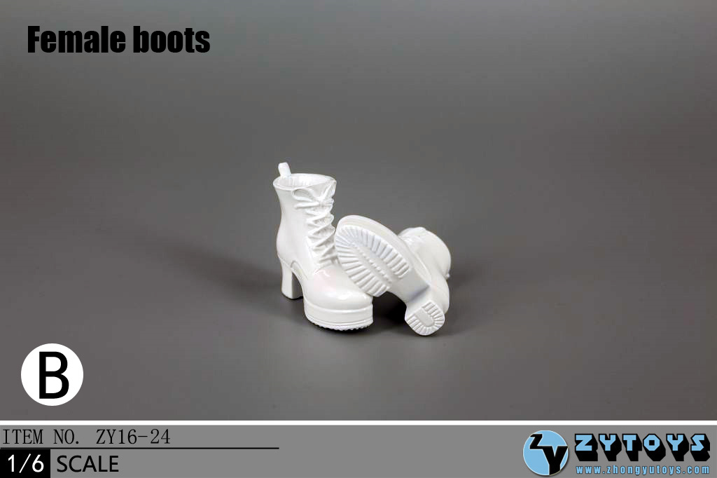 ZY Toys ZY16-23A Men's Leather Boots Black