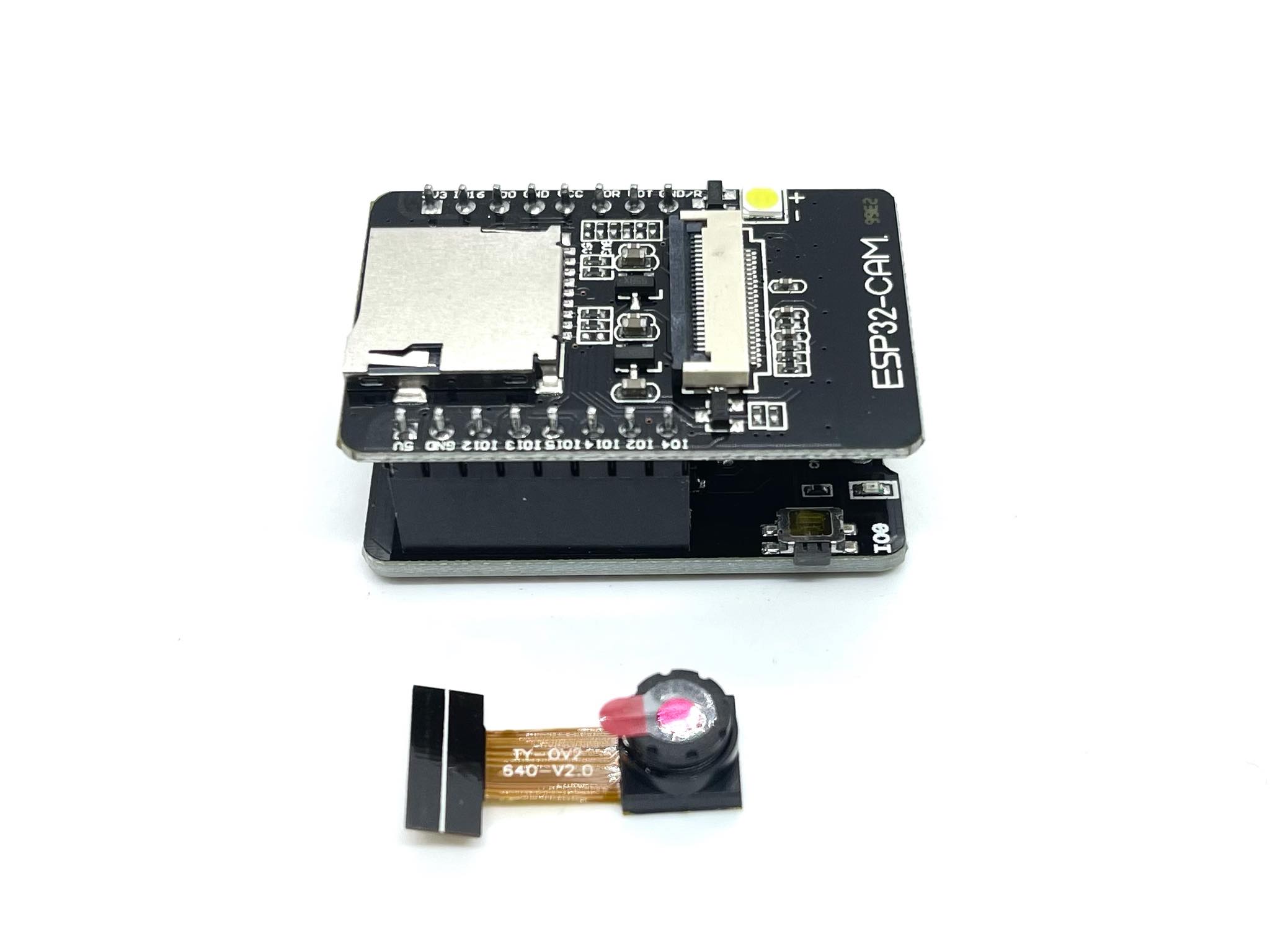 ESP32 Cam board with OV2640+Download module โมดูล ESP32 พร้อมกล้อง และบอร์ดอัพโหลดโปรแกรม สต็อกไทยส่งไว