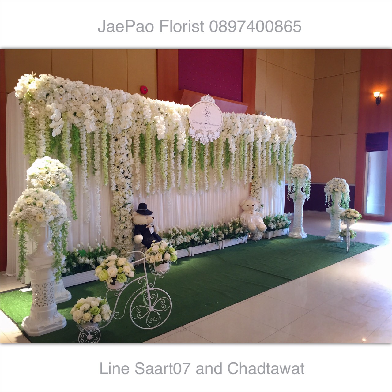 ซุ้มถ่ายภาพงานแต่ง 5 m x 2.5 m