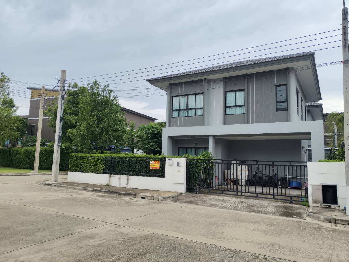 บ้านเดี่ยว 2 ชั้น สัมมากร ชัยพฤกษ์-วงแหวน 2 ลำโพ ถ.345 ถ.ชัยพฤกษ์ บางบัวทอง นนทบุรี บ้านหลังมุม ต้นโครงการ ใกล้คลับเฮ้าส์