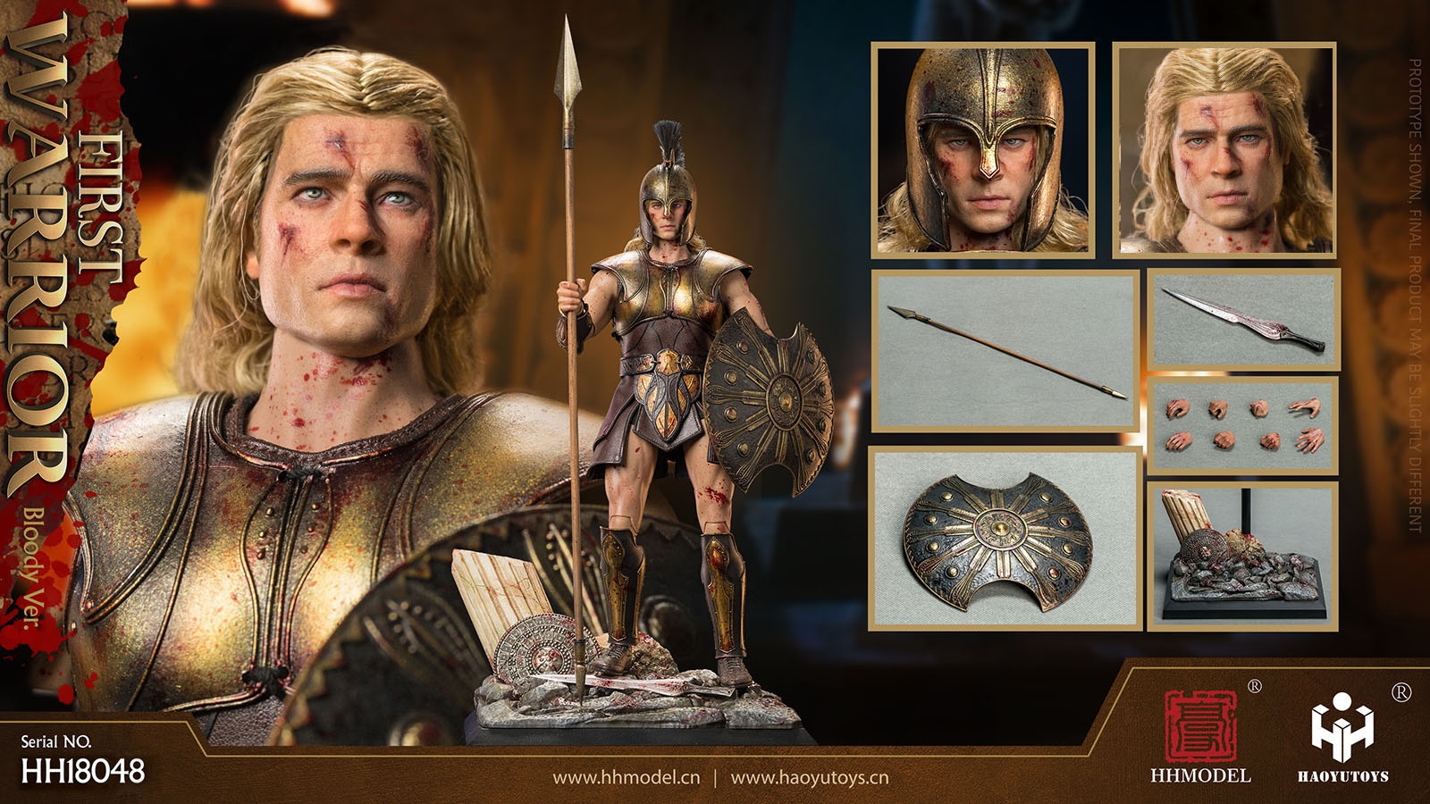 HHMODEL & HAOYUTOYS HH18048 1/6 FIRST WARRIOR (Bloody Ver.)