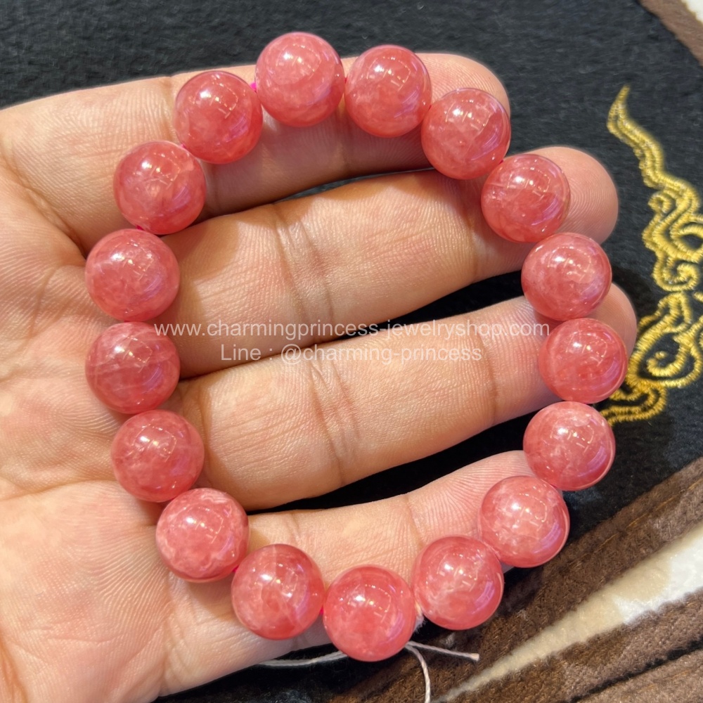 Rhodocrosite โรโดโครไซต์ AAAAA 12 มม