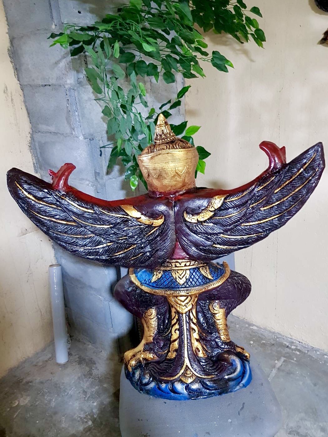 พญาครุฑ ครุฑตั้งโต๊ะบูชา ขนาด90ซม รูปหล่อพญาครุฑ ครุฑสำนักงาน