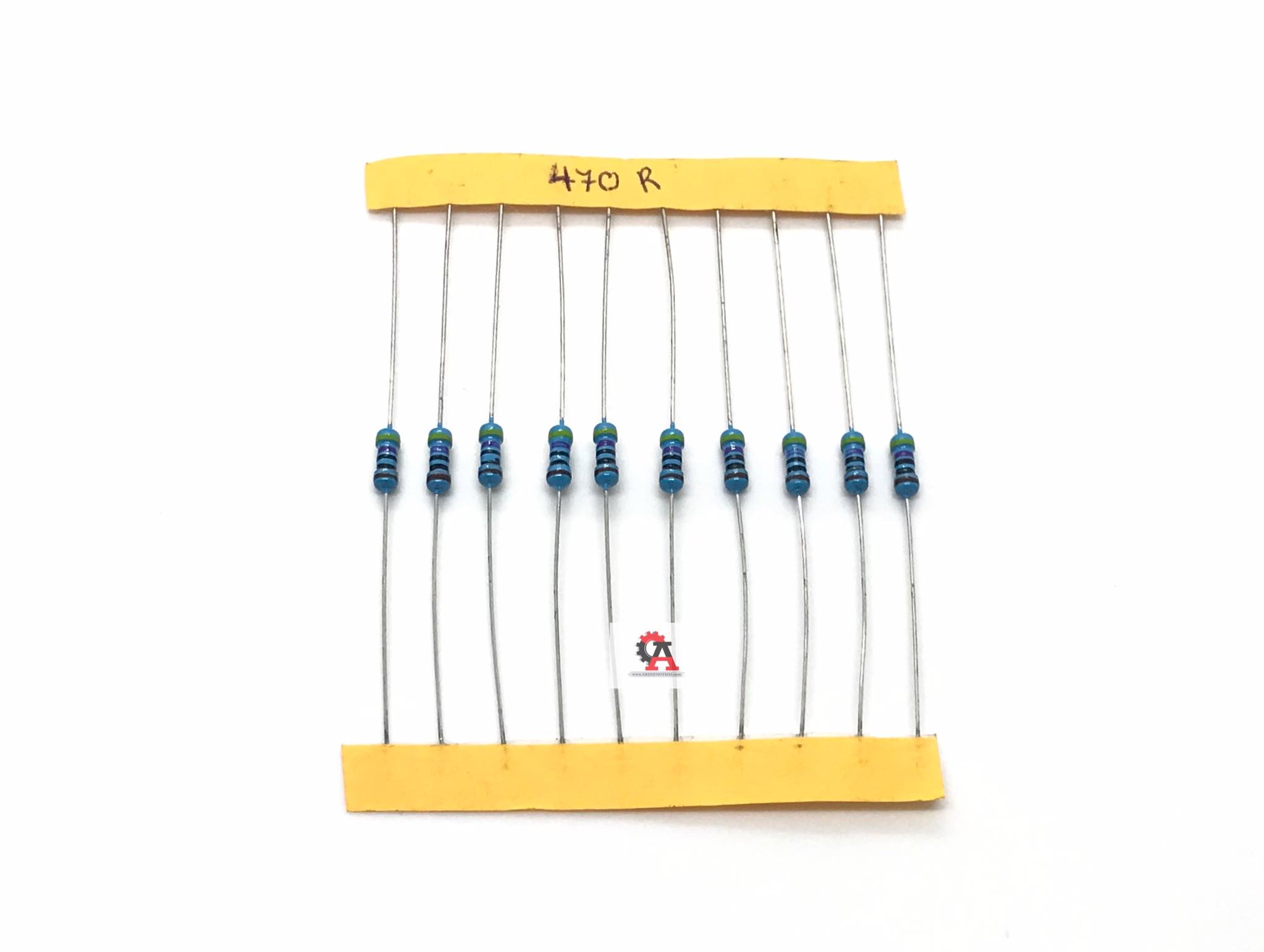 Resistor 470 Ohm 1/4W ตัวต้านทาน 470โอห์ม 1/4วัตต์