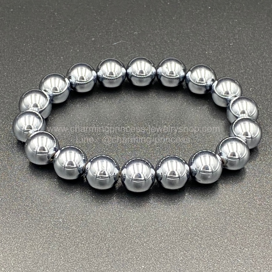 Terahertz Bracelet เทราเฮิร์ต 10 มม แร่สังเคราะห์ที่มีเพื่อการบำบัด รักษา เป็นเทคโนโลยีจดสิทธิบัตร จากประเทศญี่ปุ่น