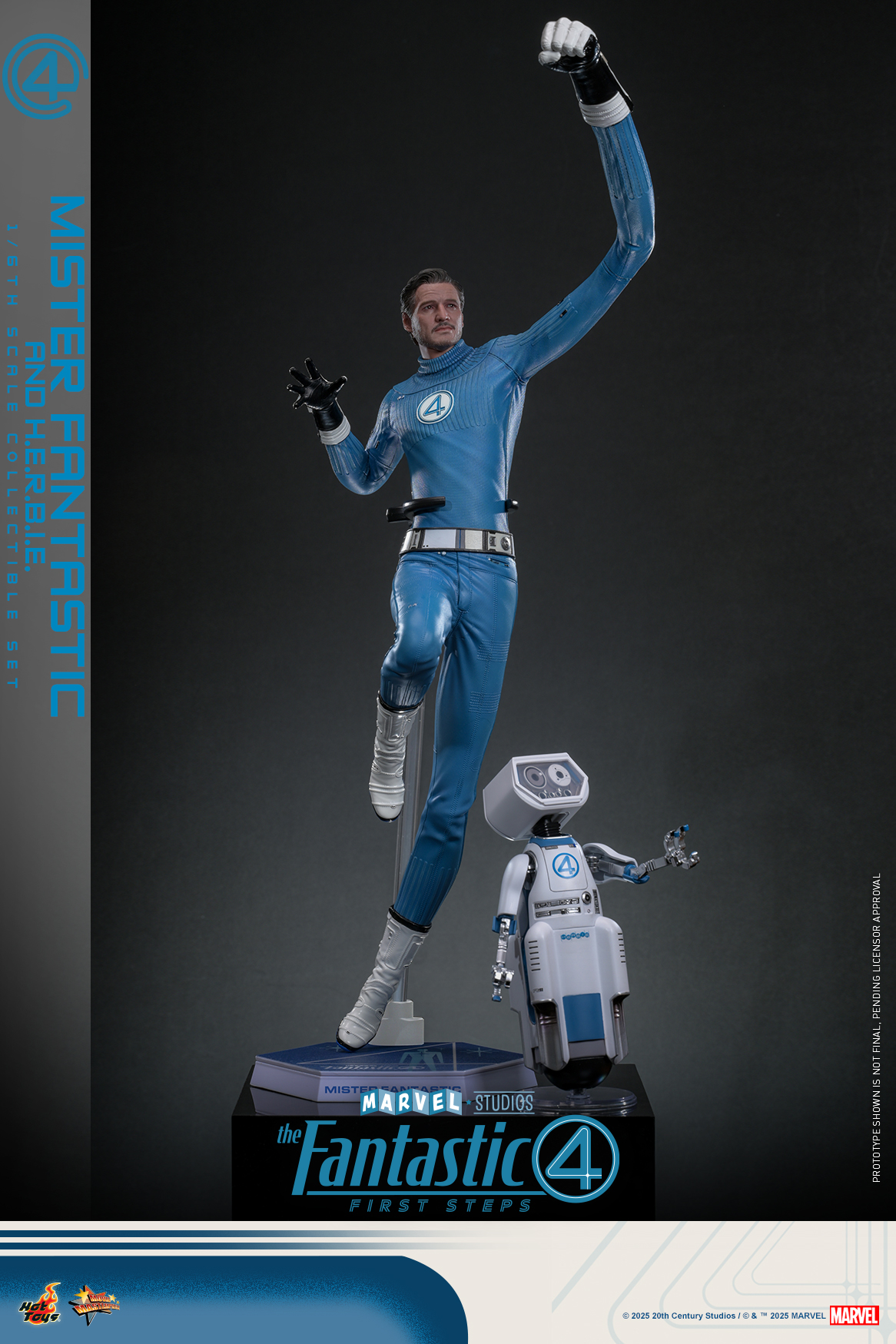 Hot Toys MMS822 The Fantastic Four: First Steps - Mister Fantastic and H.E.R.B.I.E.