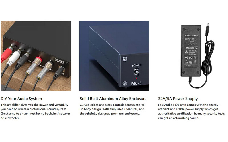 Fosi Audio M03 Subwoofer Amplifier ชิป TPA3255D2 ประกันศูนย์ไทย