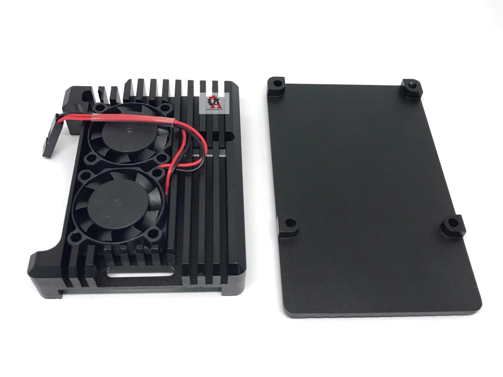 Raspberry pi 4 aluminum case (อลูมิเนียมสีดำ)