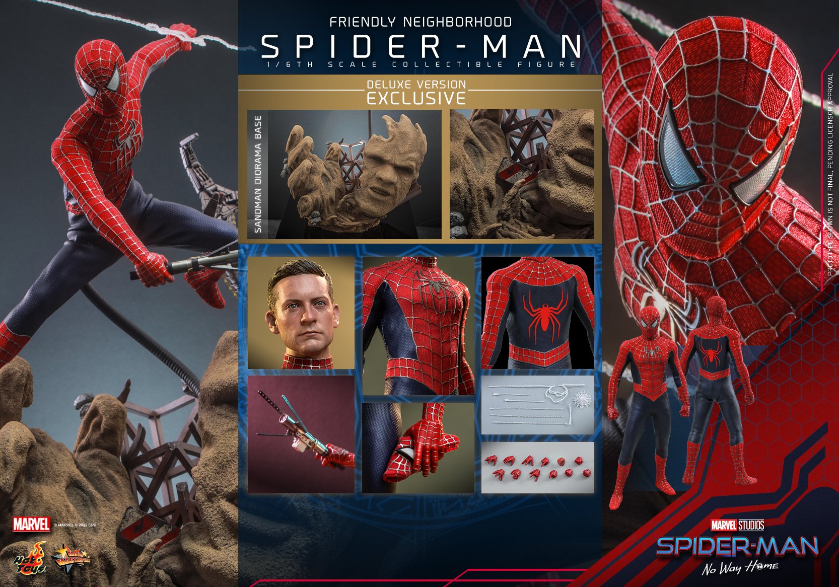 Hot Toys MMS662 1/6 Spider-Man: No Way Home - Friendly Neighborhood Spider-Man (Deluxe Version)