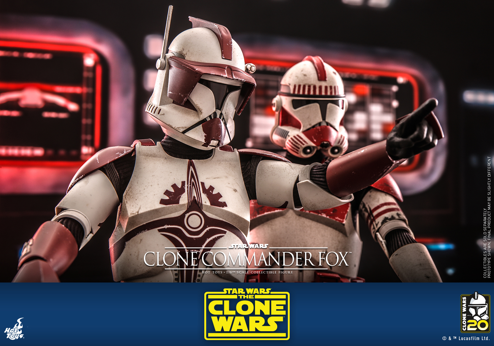 Hot Toys TMS103 1/6 Star Wars: The Clone Wars™ - Clone Commander Fox™