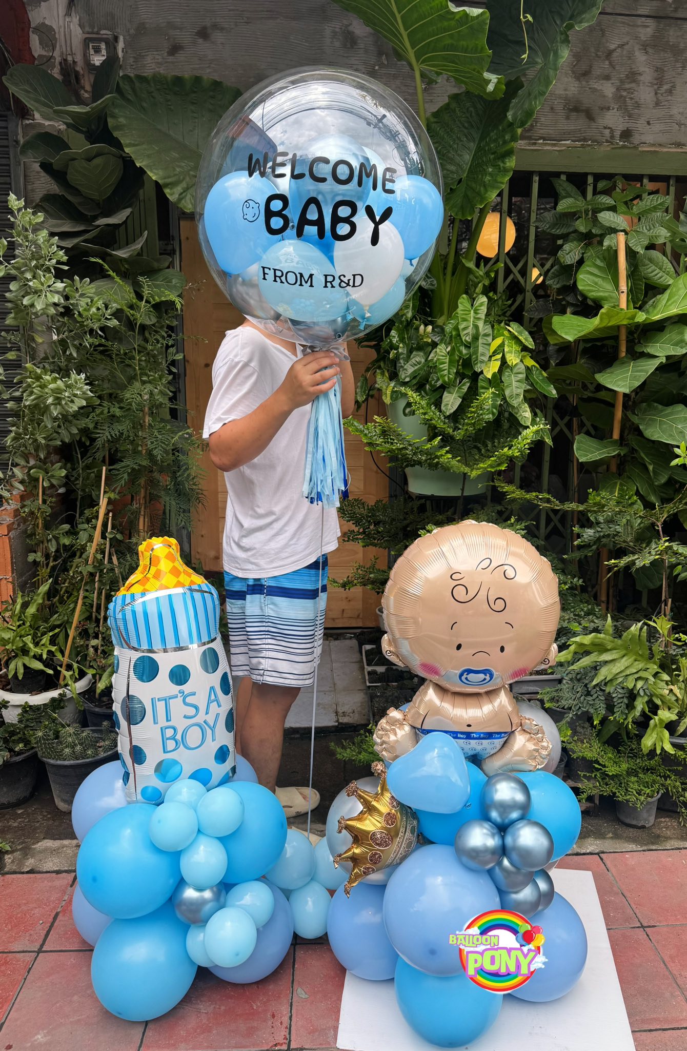ลูกโป่ง welcome baby