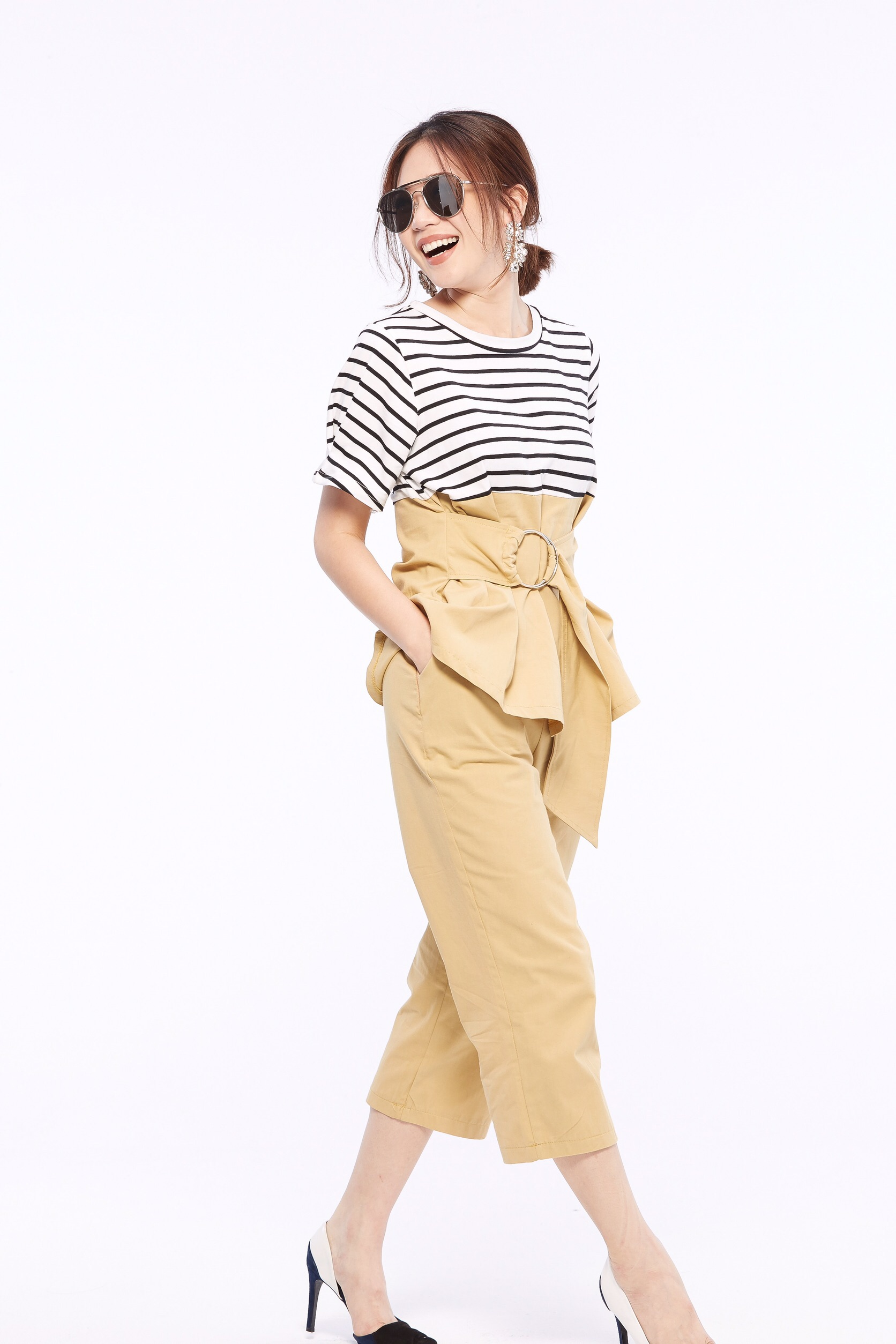 ชุดเซ็ท2ชิ้น ชุดเซ็ทผู้หญิง ชุดเสื้อ+กางเกงขายาว เข้าเซตสวยๆชิคๆ