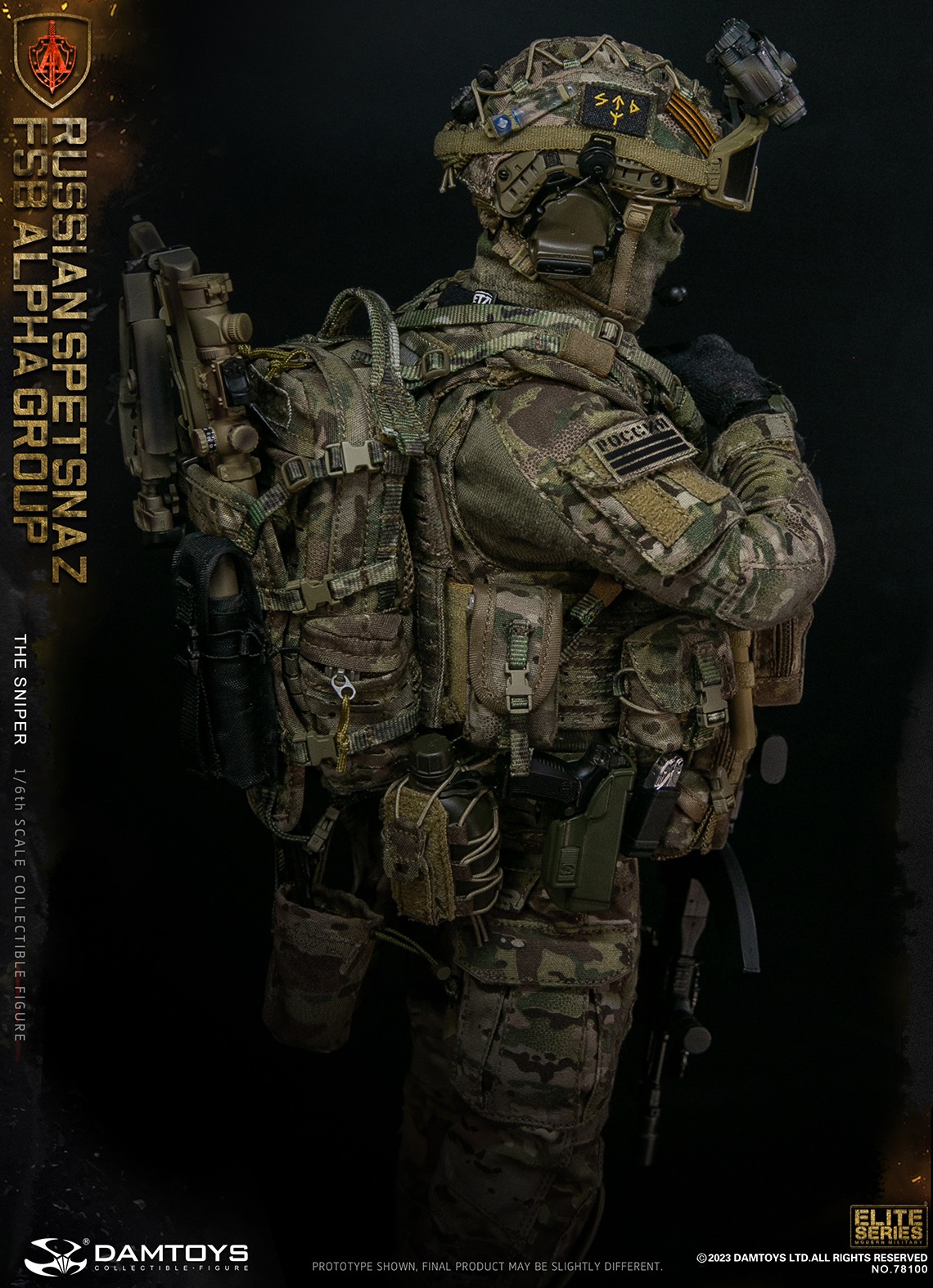 DAMTOYS 78100 1/6 RUSSIAN SPETSNAZ FSB ALPHA GROUP - THE SNIPER