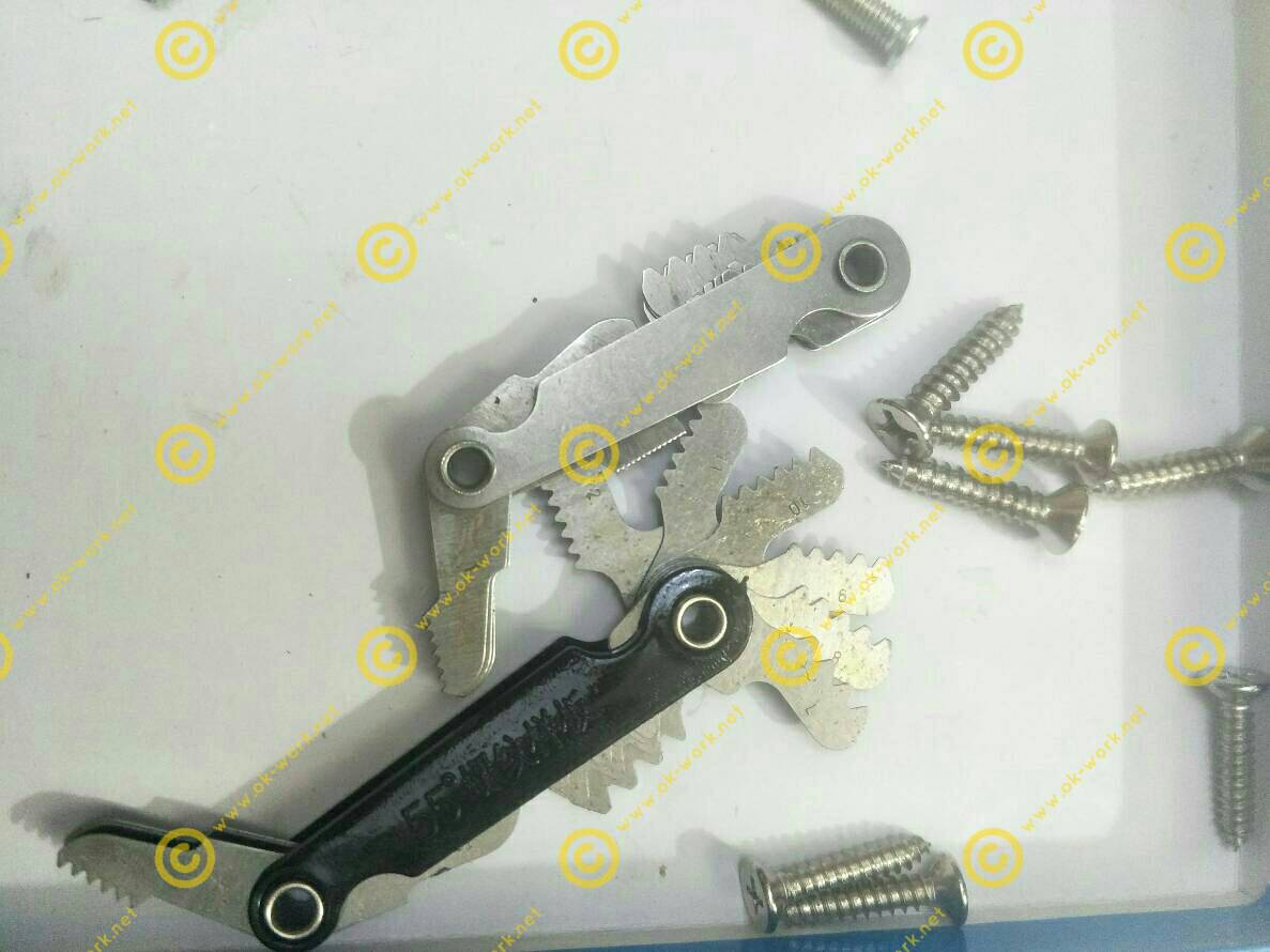 OT20 ชุดหวีวัดเกลียว มิล+ หุล งานสแตนเลส