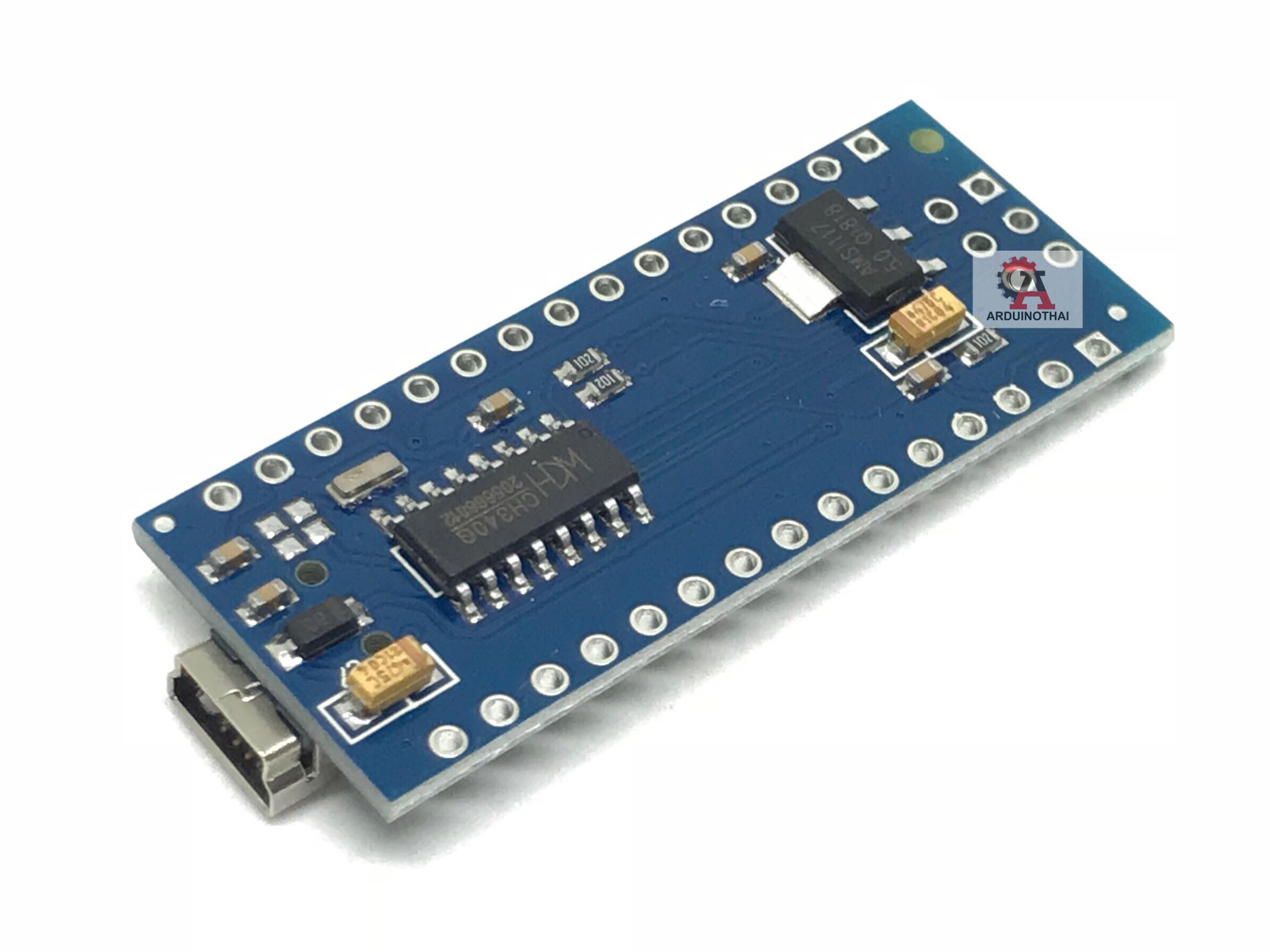 Nano 3.0 แบบบัดกรีขาเอง ใช้ชิป CH340G ( Arduino - Compatible Board )