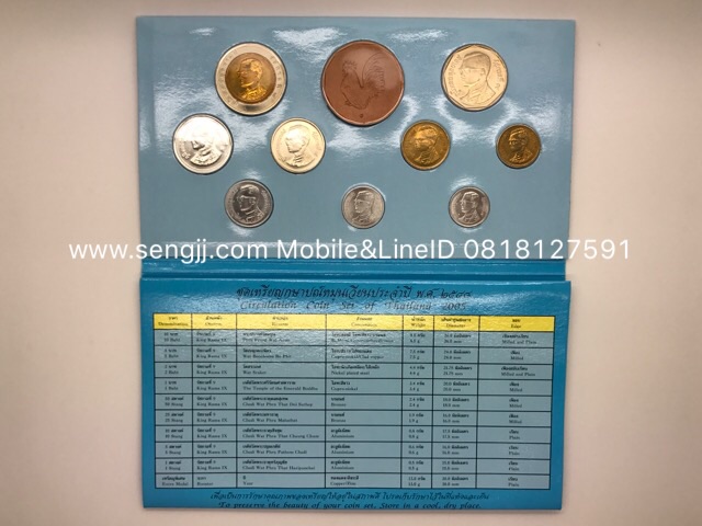 แผงเหรียญหมุนเวียน ปี พ.ศ.2548 (ไก่)