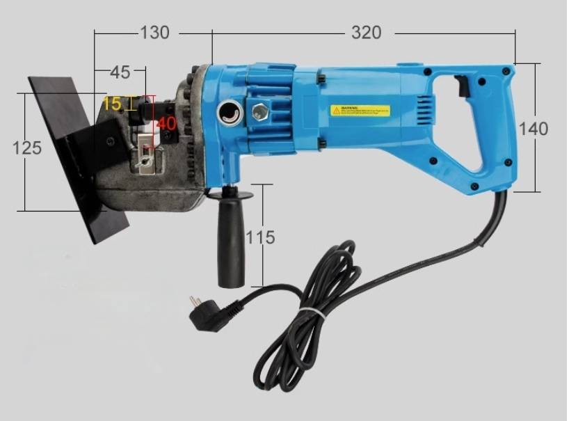 ES18 เครื่องเจาะเหล้กฉาก เจาะรูเหล็ก หนาสุด 8 มิล 1800 วัตต์ พร้อมชุดหัวเจาะ 6.5-20.5 mm