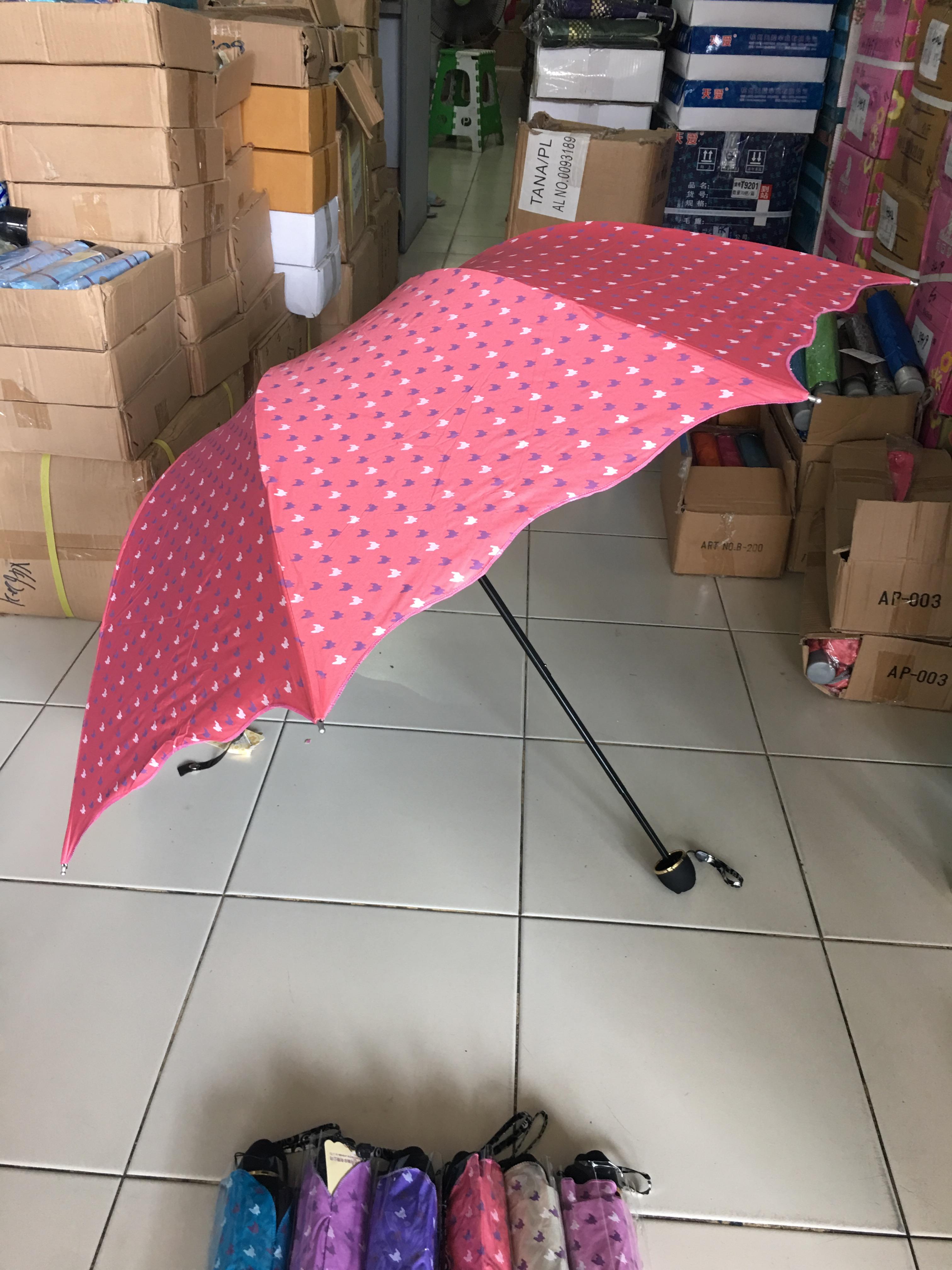 ร่มโค้งแฟชั่นยูวีดำรหัส3413