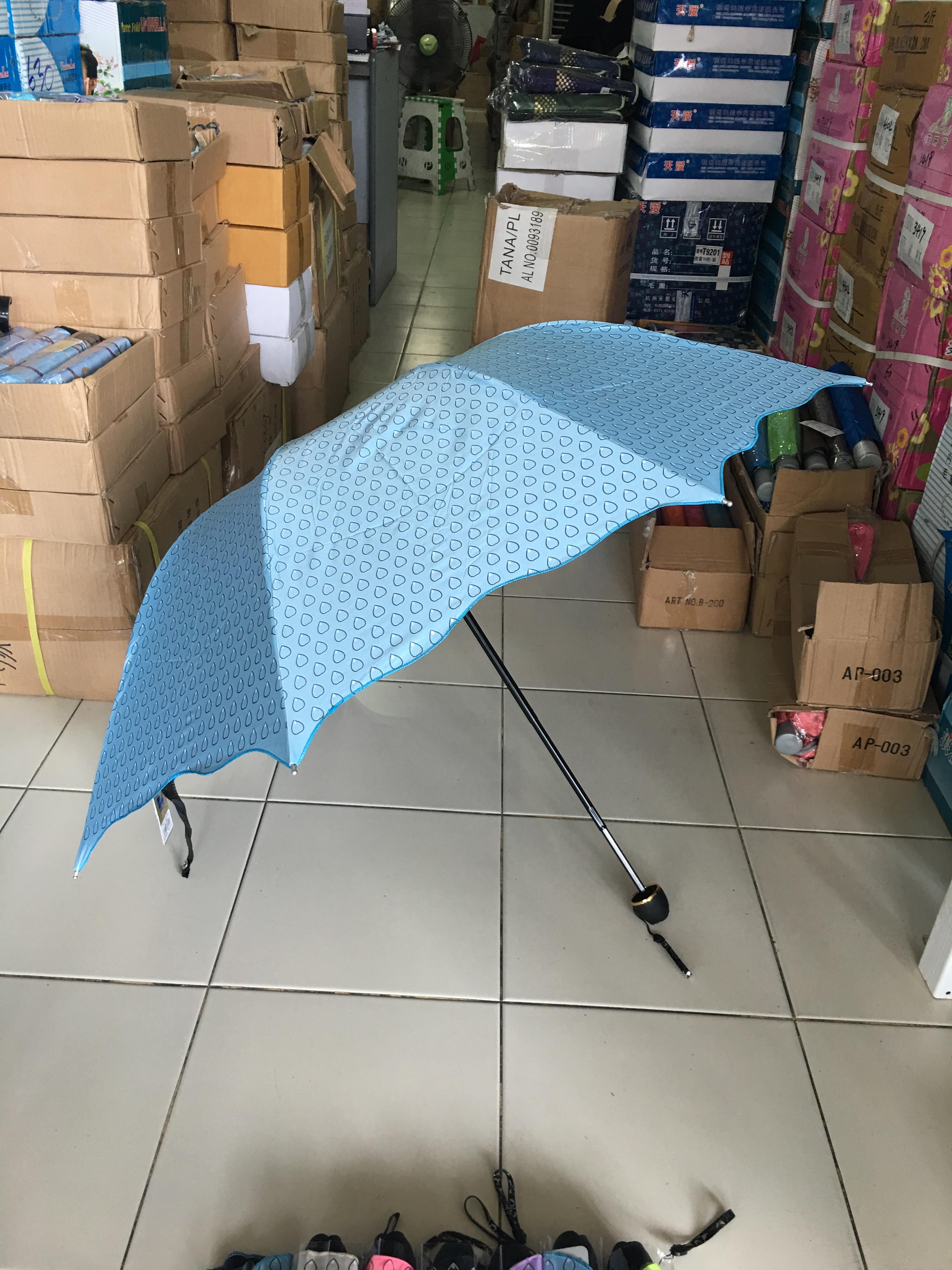 ร่มโค้งแฟชั่นยูวีดำ รหัส4302DA