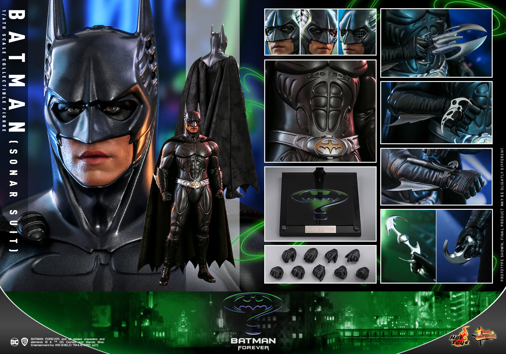 Hot Toys MMS593 1/6 Batman Forever - Batman (Sonar Suit)