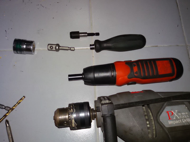 AD01 ข้อต่อไขควงแกนหกเหลี่ยม 1/4 เข้ากับลูกบล็อค ยกชุด 3 ขนาด สำหรับบล็อค 1/4 นิ้ว , 3/8 นิ้ว, 1/4 นิ้ว