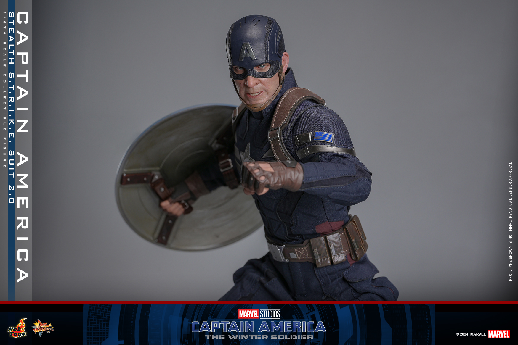 Hot Toys MMS783 Captain America: The Winter Soldier - Captain America (Stealth S.T.R.I.K.E. Suit) 2.0