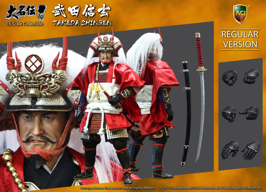 ACI Toys ACI-32SP 1/6 TAKEDA SHINGEN (Suwahara Hiroyuki's Daimyo Series)