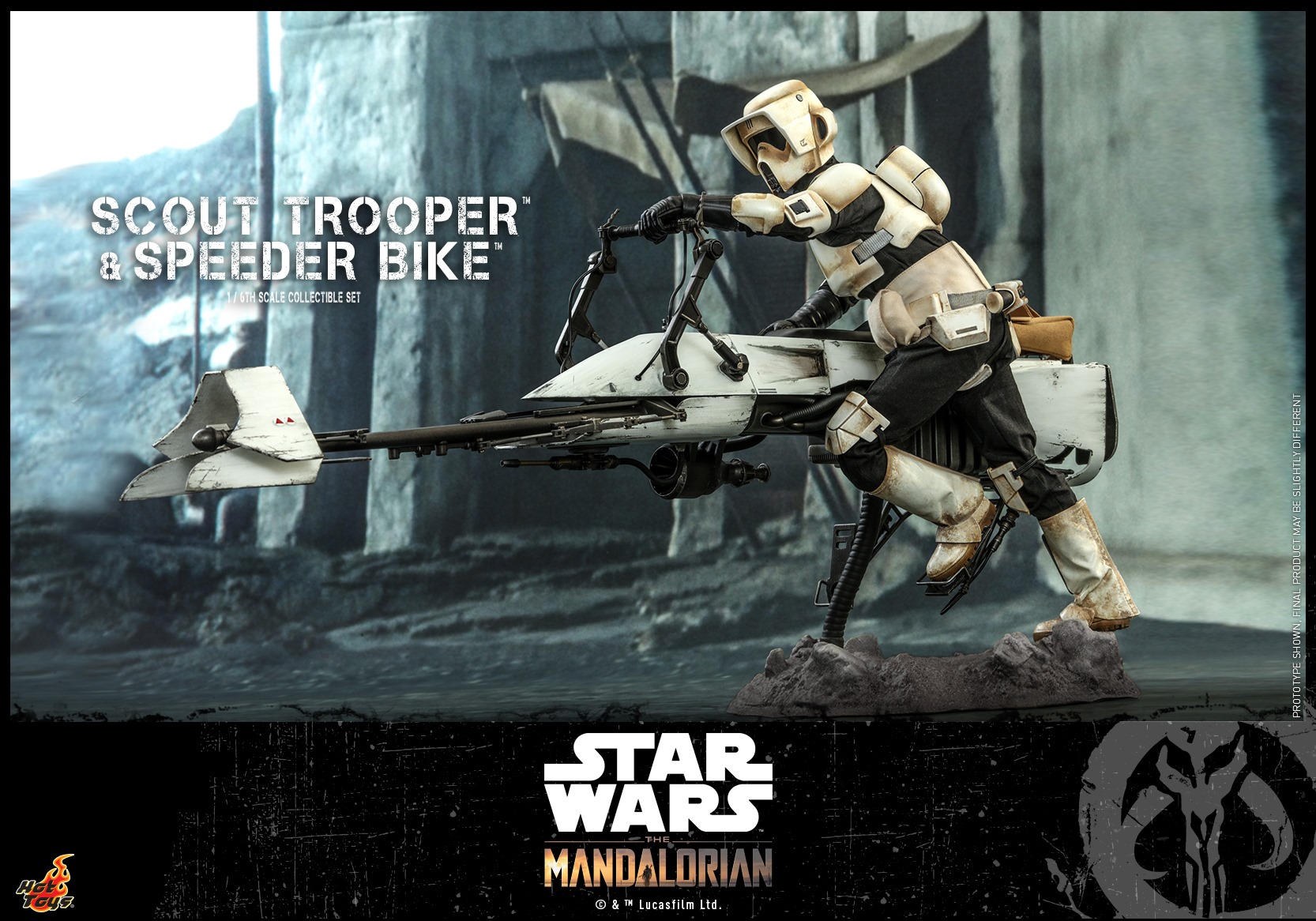 Hot Toys TMS017 The Mandalorian 1/6 Scout Trooper and Speeder Bike