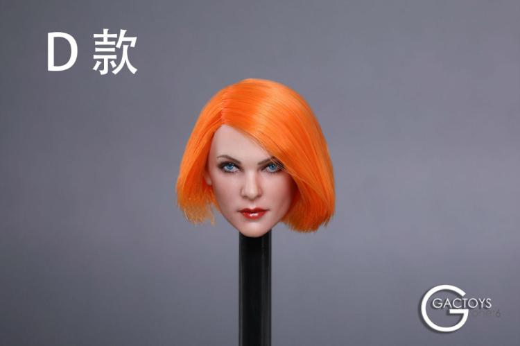 GACTOYS GC019A,C,D,E,F European and American Cold Female Head