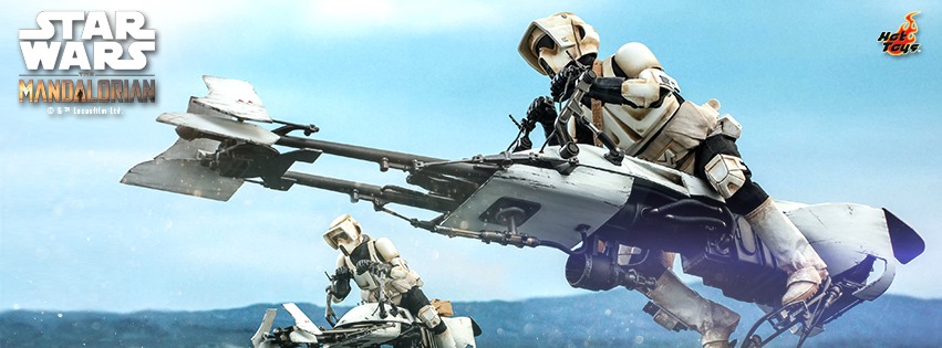 Hot Toys TMS017 The Mandalorian 1/6 Scout Trooper and Speeder Bike