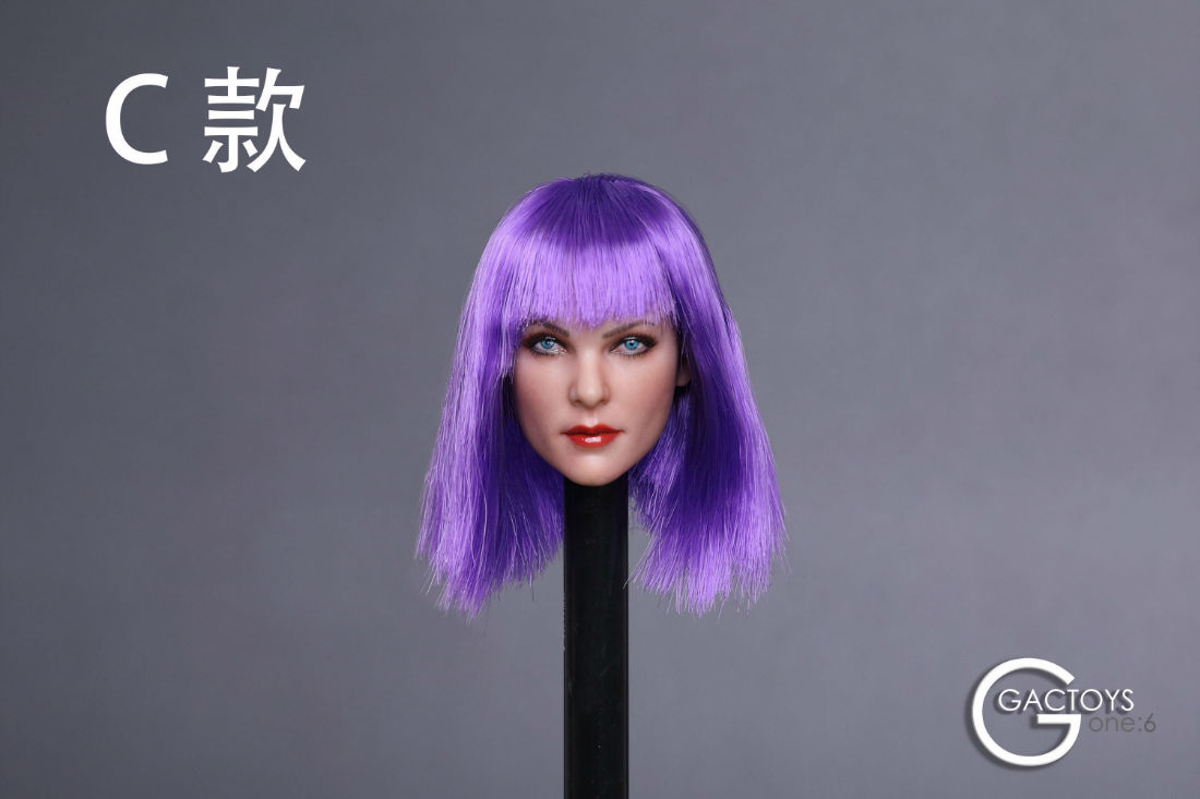 GACTOYS GC019A,C,D,E,F European and American Cold Female Head