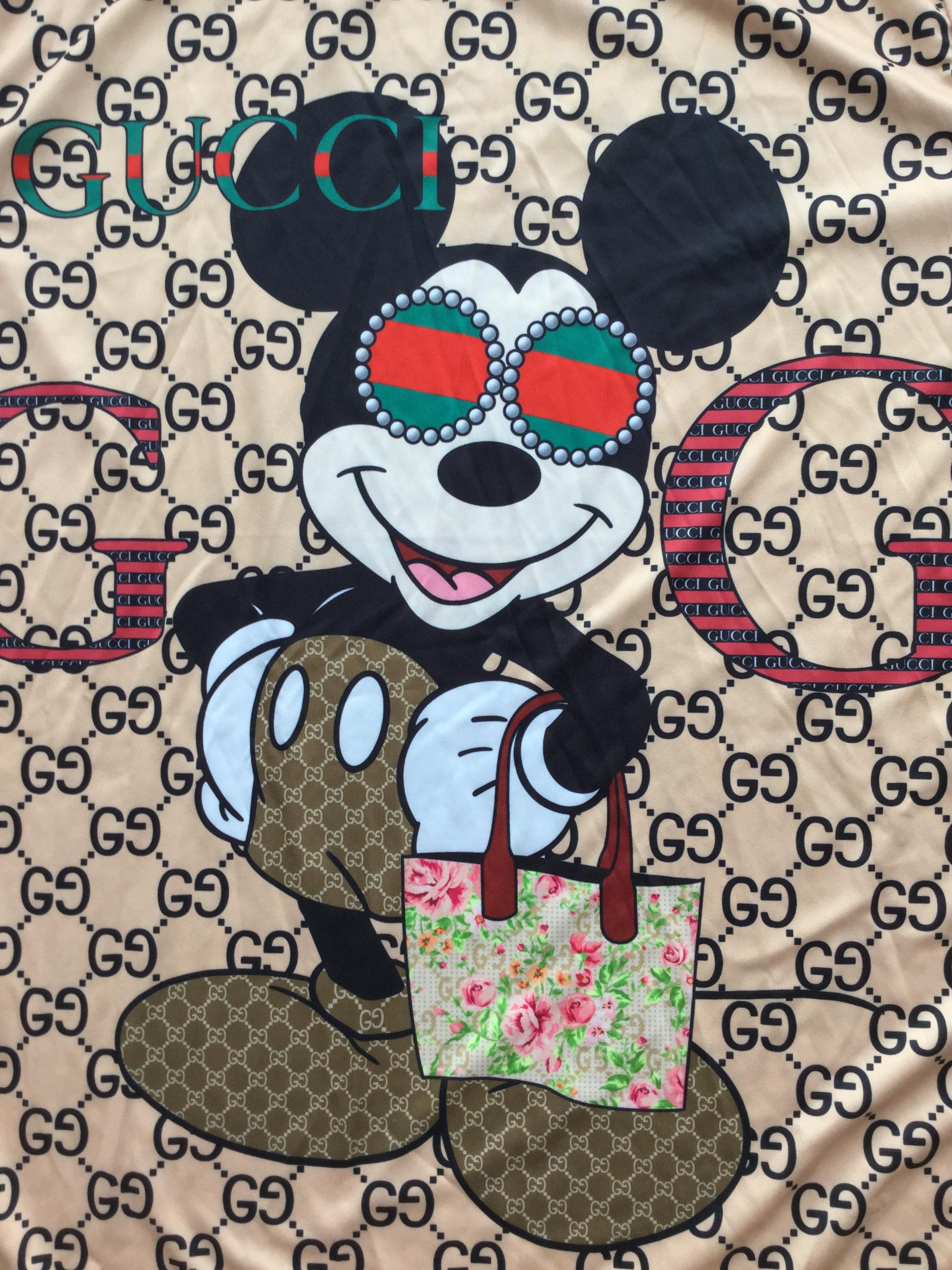 ชุดเซตGUCCI สกรีนลายมิกกี้เมาส์