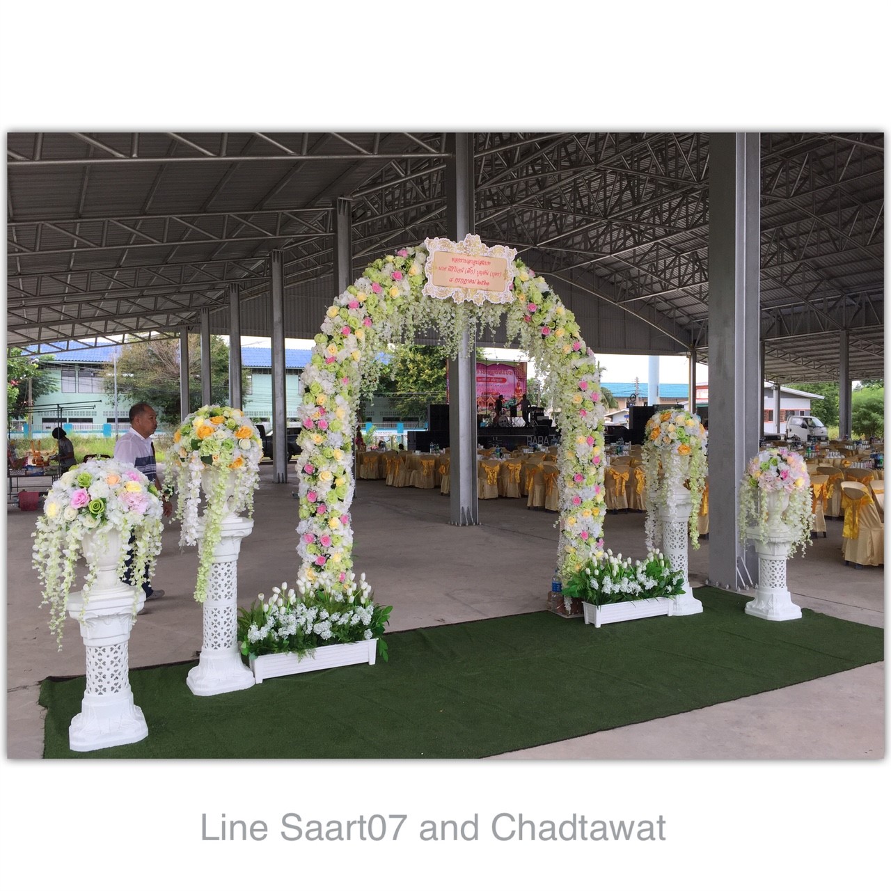 ซุ้มถ่ายภาพงานบวช