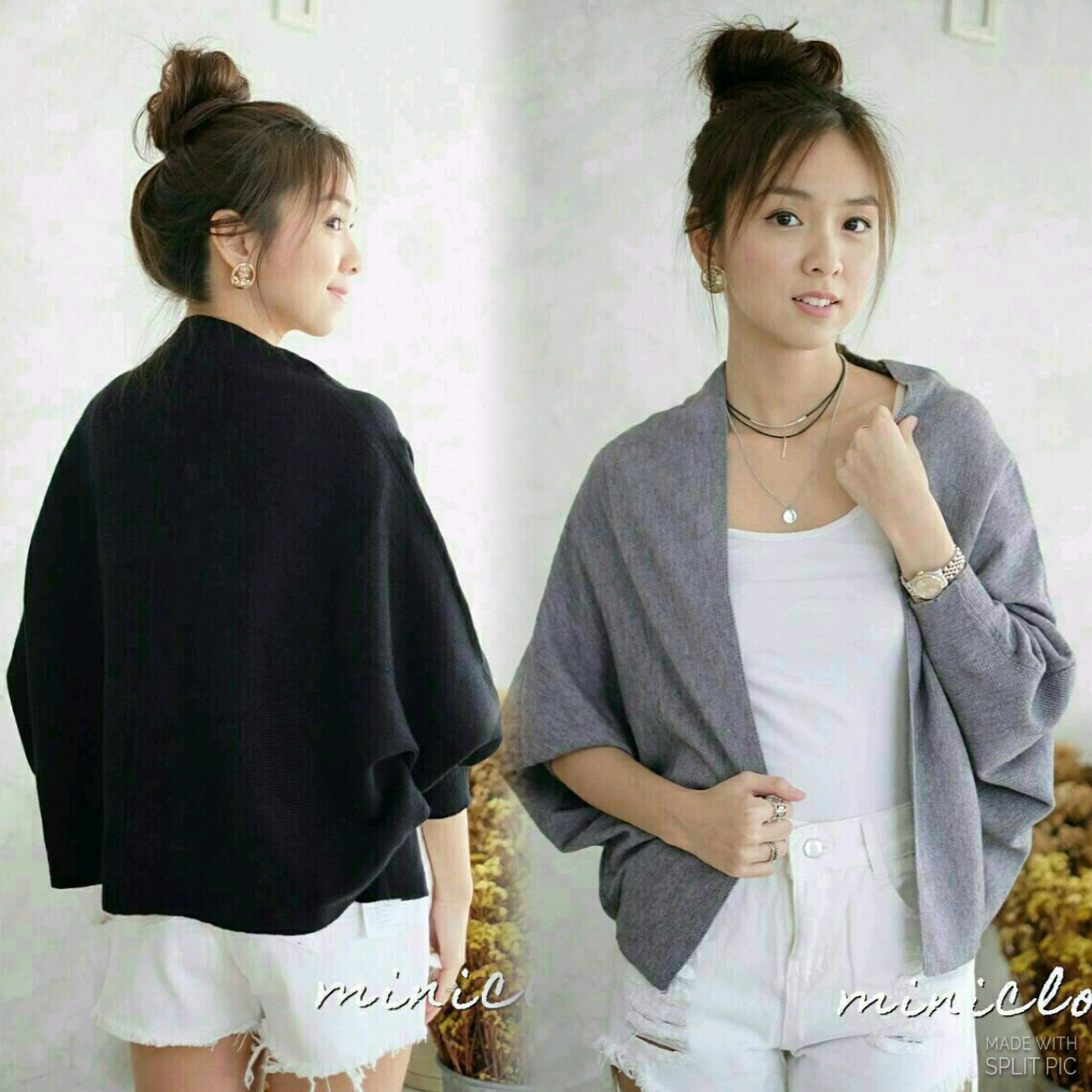 เสื้อคลุมไหมพรม ผ้าไหมพรมทอแน่น
