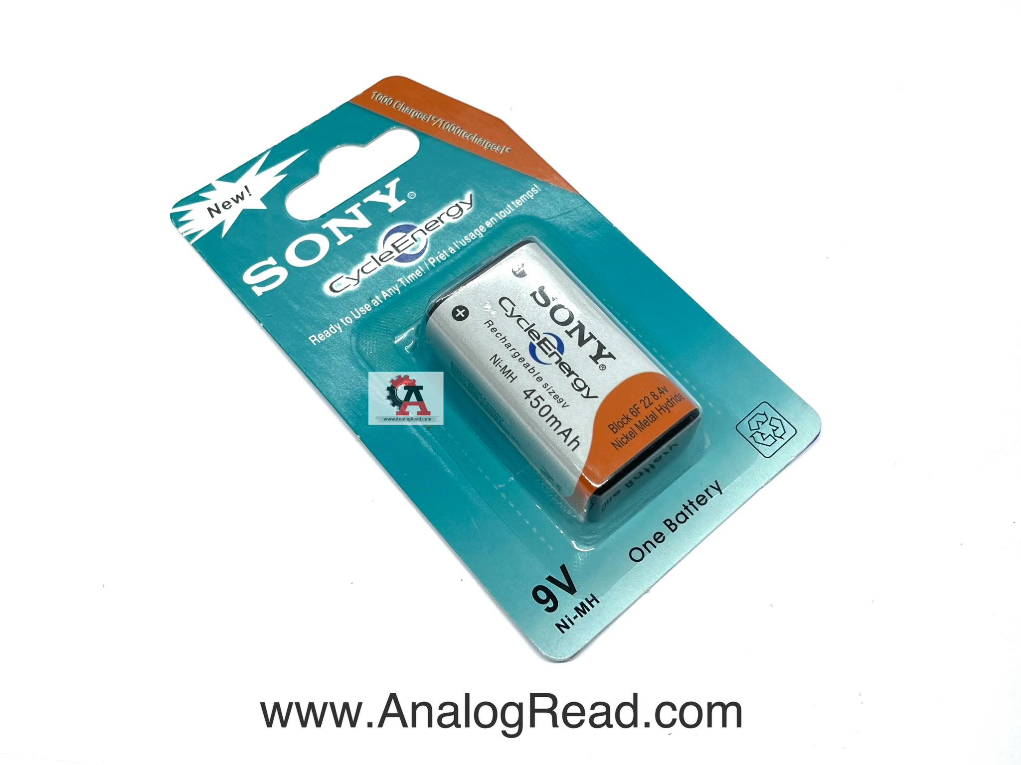 Battery Rechargable 9V 450mAh