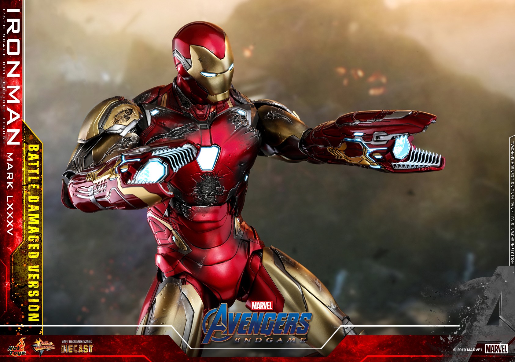 Hot Toys MMS543D33 Avengers: Endgame 1/6 Iron Man Mark LXXXV (Battle Damaged Version)