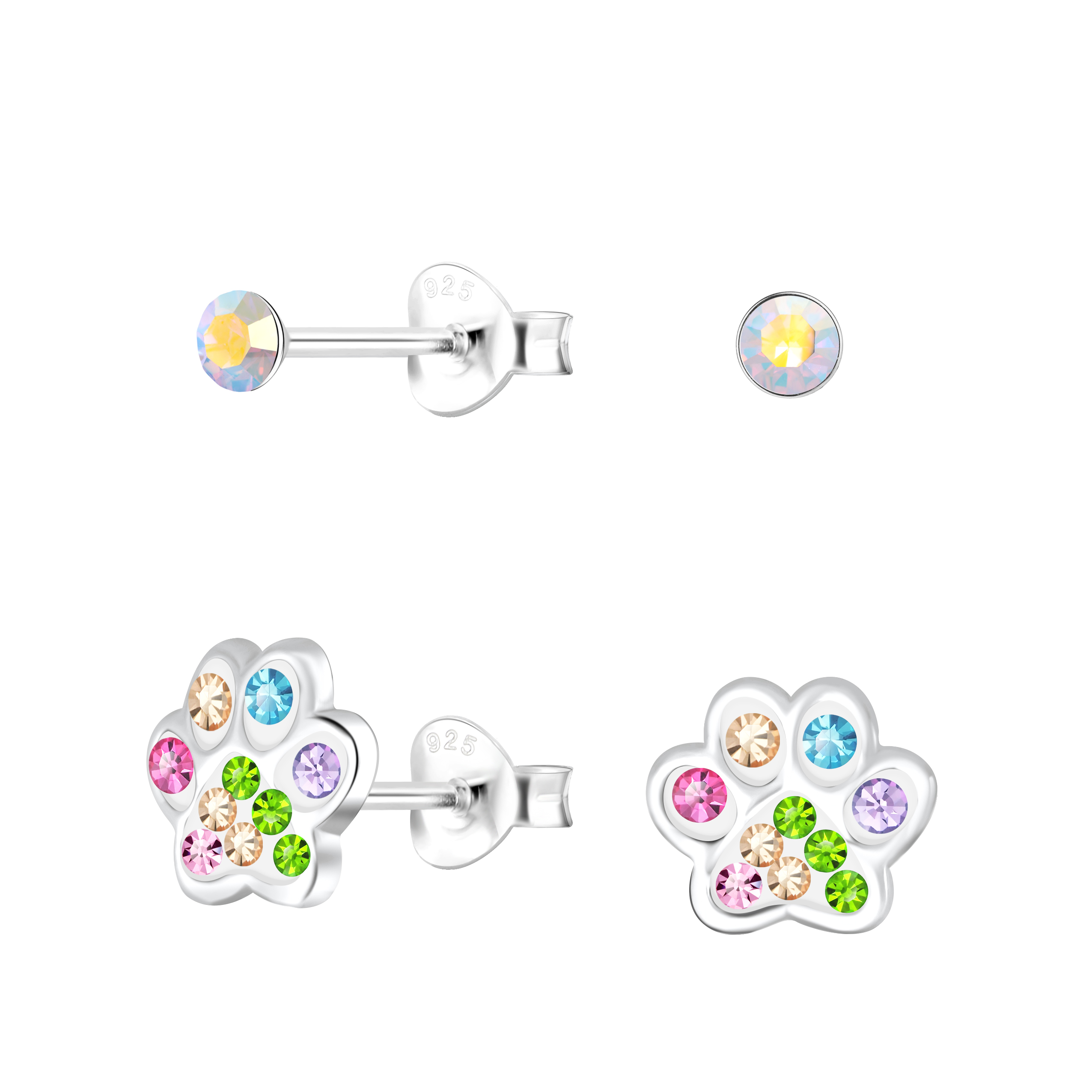 “เช็คสินค้าทัก line ก่อนโอนนะคะ”ต่างหูเงินแท้ 92.5% แบบเซต สำหรับเด็ก ผิวแพ่ง่าย พร้อมแป้นตันสีชมพู ไม่ทิ่มหลังหู
