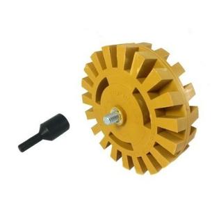 DG21 ฟองน้ำ ลบคราบสติ๊กเกอ กาวจากฟิล์ม ยางมะตอย ใส่กับสว่าน ขนาด 4 นิ้ว สินค้า USA