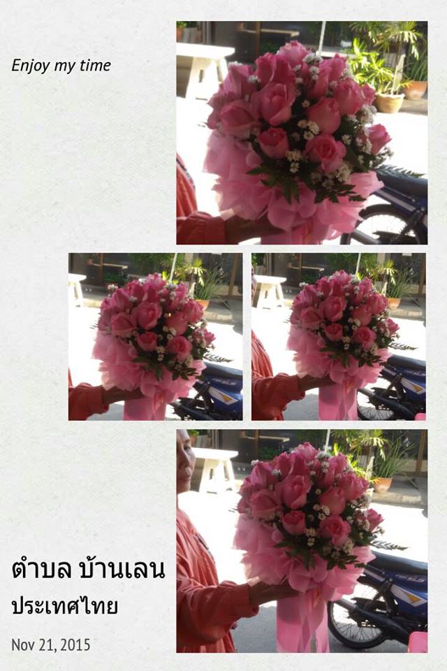 ช่อดอกกุหลาบ ดอกไม้สด