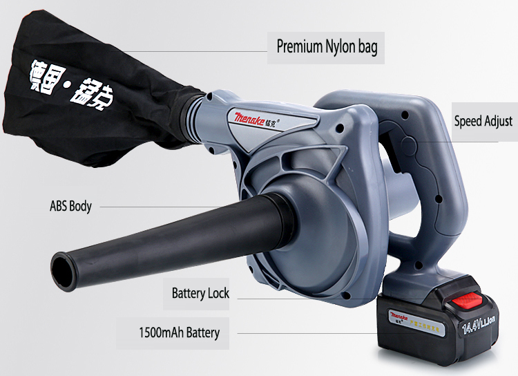 ES06 เครื่องเป่า-ดูด ฝุ่น โบล์วเวอร์ไร้สาย ตัวแรง 14.4v