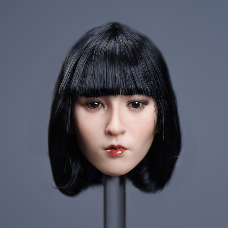YMTOYS YMT002B Asian beauty headsculpt Yun (Long Black Hair)