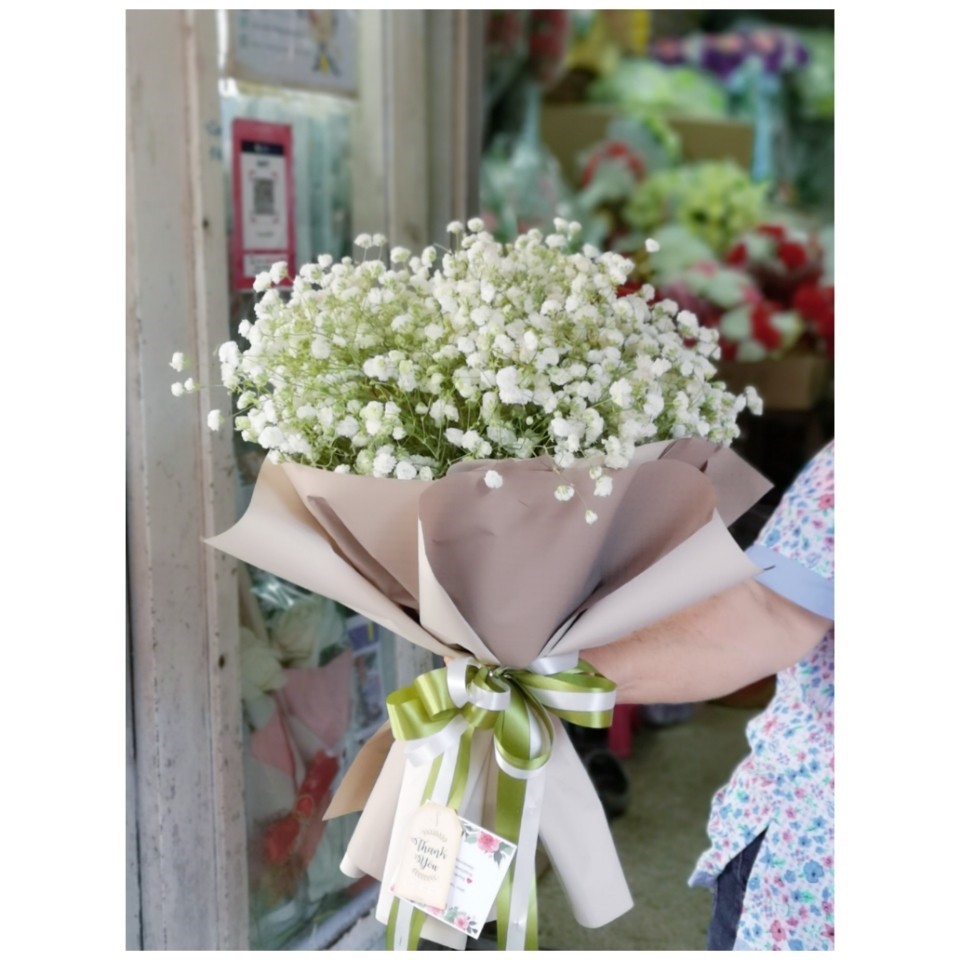 ช่อดอกยิปโซ ดอกไม้แห้งอยู่ได้นาน