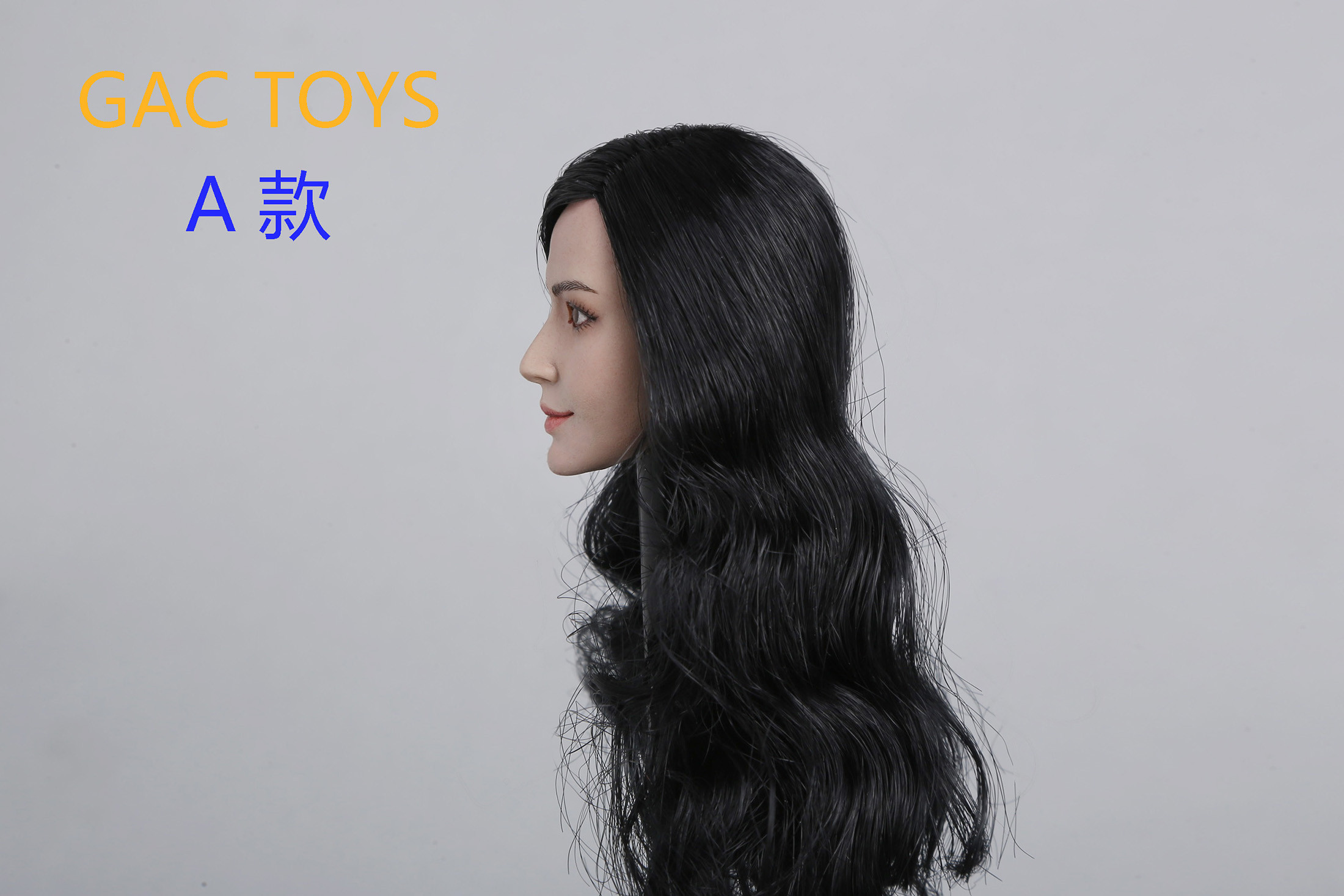 GACTOYS GC011B Asian beauty headscuplt (Short Brown Hair)