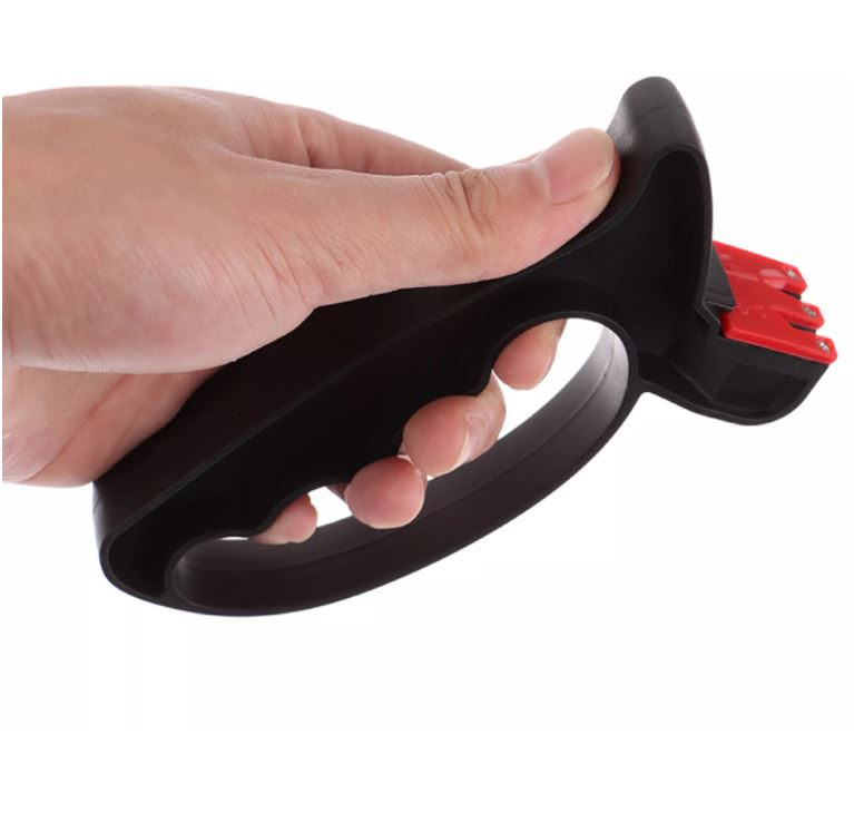 OT101 ที่ลับมีด 2 in 1 มีด + กรรไกร สำหรับงานทั่วไป คมไว ใช้ง่าย พกพาสะดวก