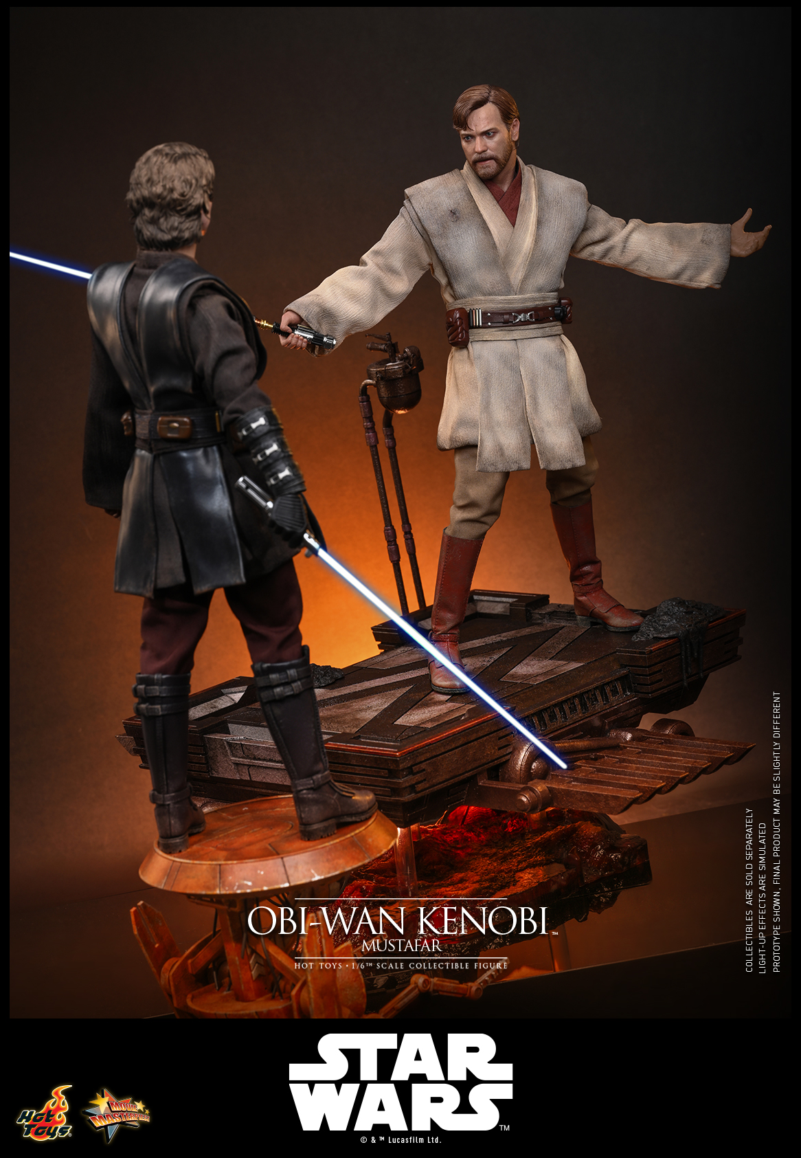 Hot Toys MMS843 Star Wars: Revenge of the Sith - Obi-Wan Kenobi (Mustafar)
