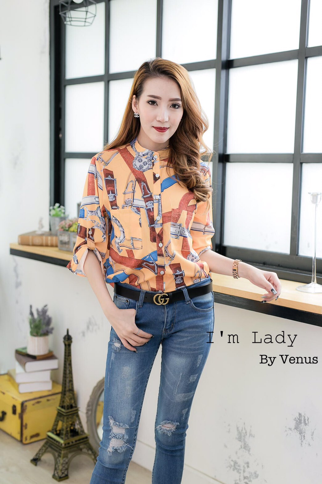 มาเพิ่มรอบที่ 2 คะ เสื้อเชิ๊ตคอจีน พิมพ์ลาย Hermes ผ้าพิมพ์ลายสไตล์hiso ลายพิมพ์คมชัดสุดๆงานสวยมากคะ ใส่ได้ตลอดไม่มีเบื่อจริงๆ